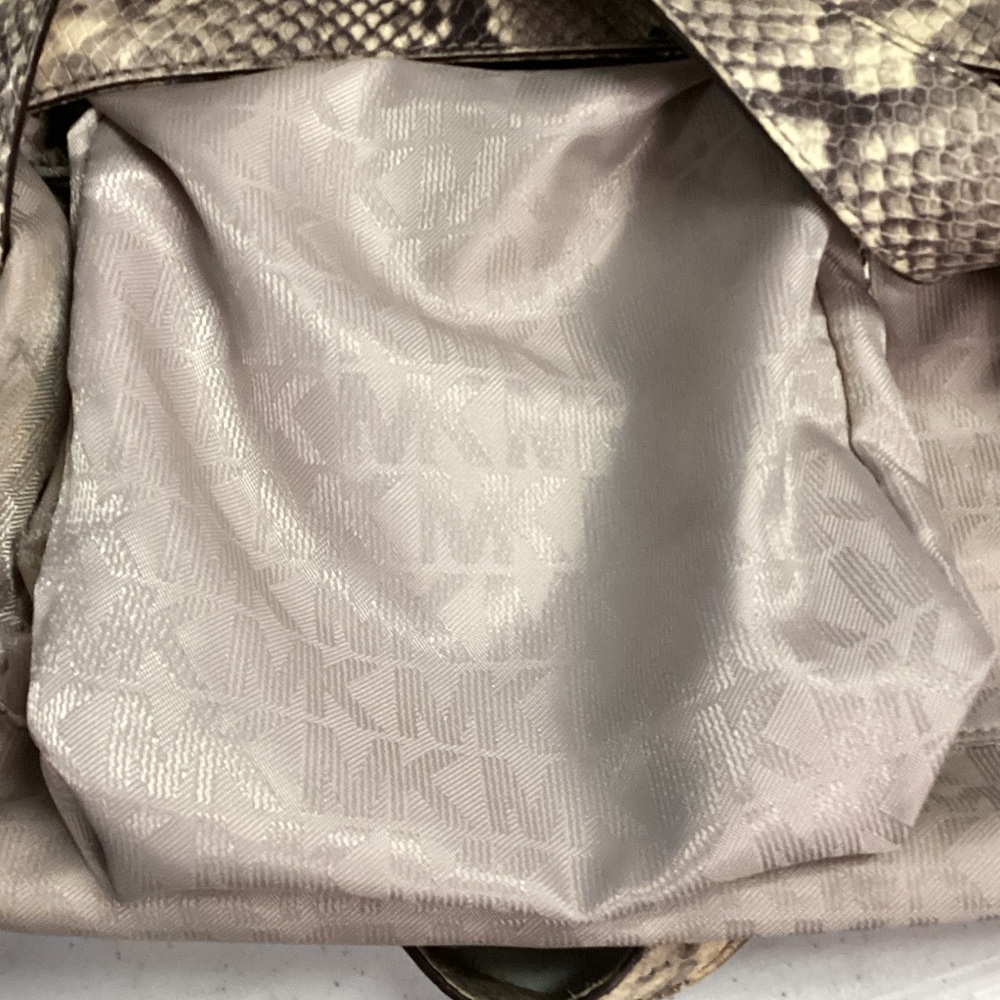 Michael Kors Python Pattern Shoulder Bag - Picture 9 of 12